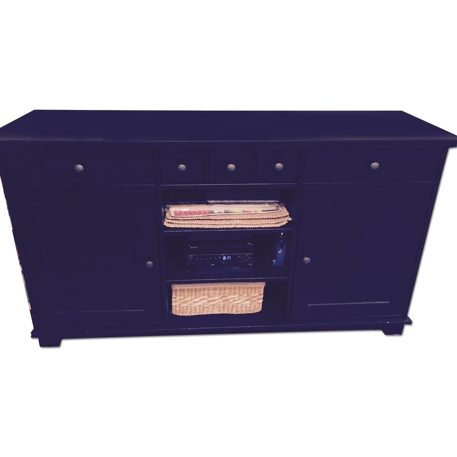 Ikea Dark Wood Breakfront - AptDeco