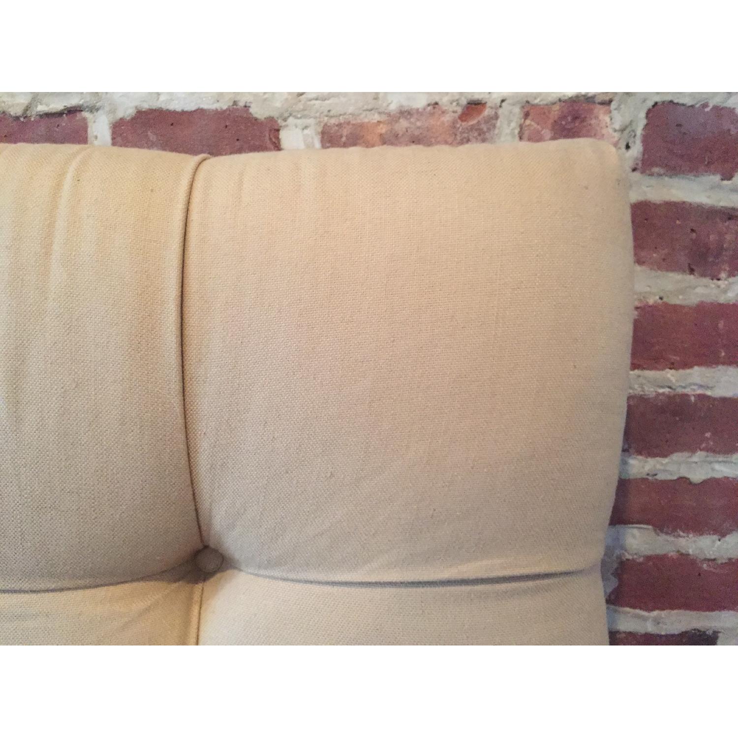 King-Size Tufted Linen Headboard - image-2