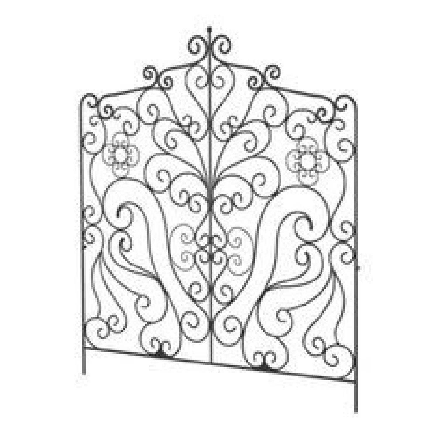 Ikea Black Wrought Iron Headboard - image-1