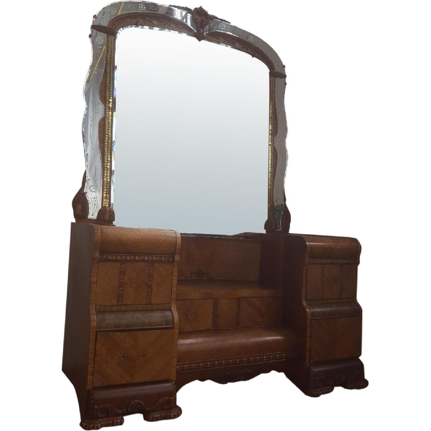 Waterfall Antique Art Deco Bedroom Set - image-10