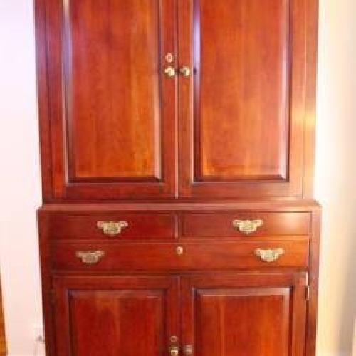 Used Lexington Furniture Company Bob Timberlake Solid Cherry Armoire for sale on AptDeco