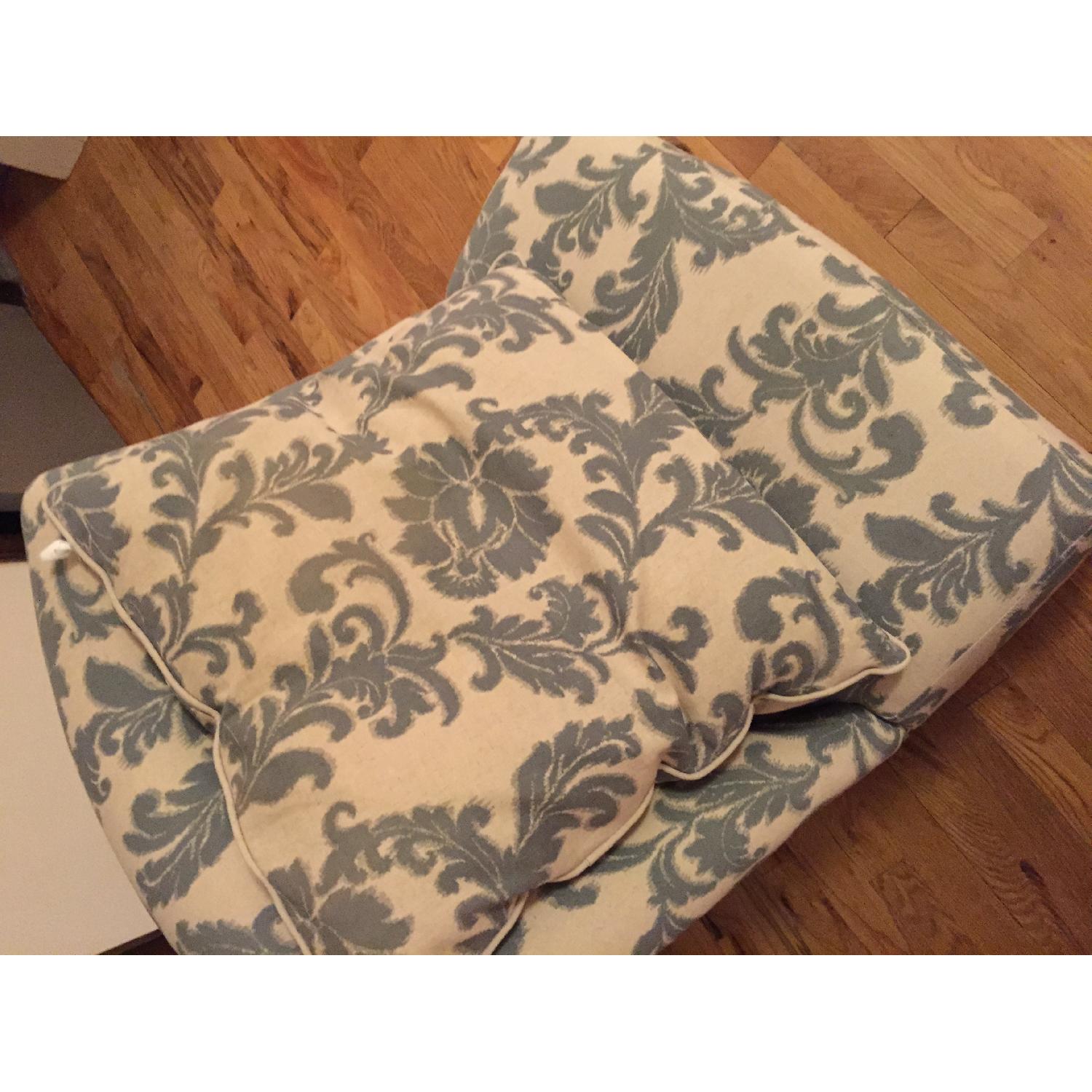Beige and Slate Blue Chair - image-4