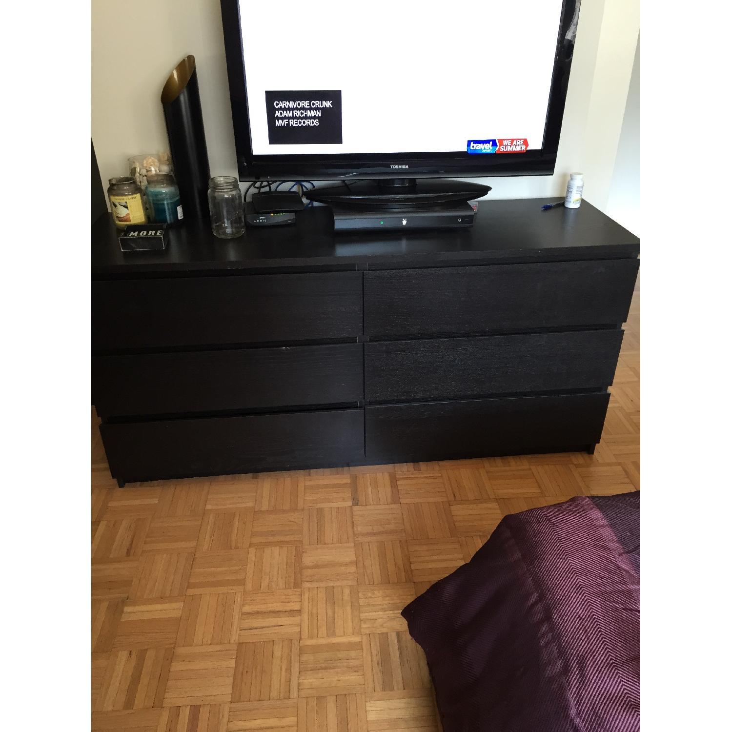Ikea Black Dresser - image-1