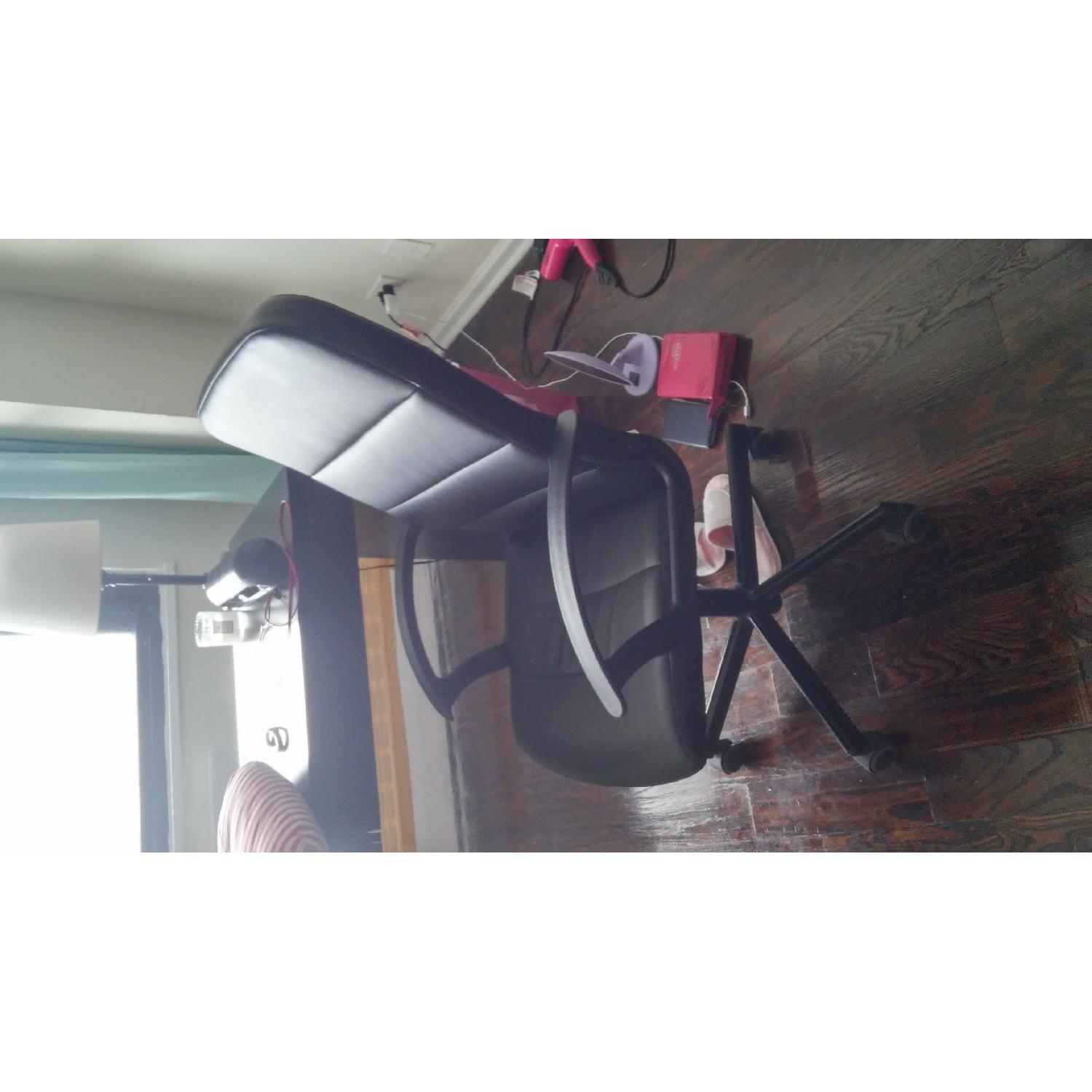 Ikea Dark Brown Desk with 2 Drawers w/ Chair - image-6