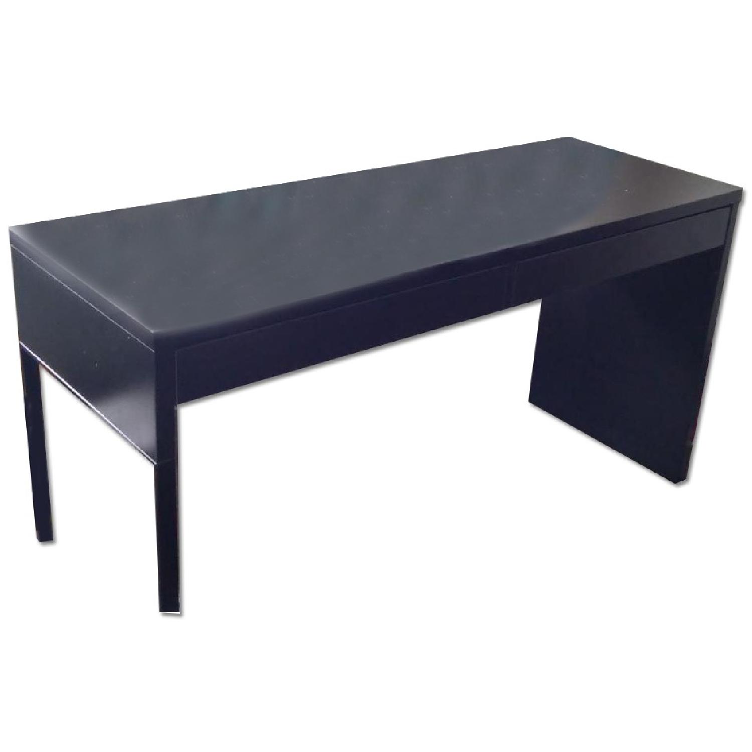 Ikea Dark Brown Desk with 2 Drawers w/ Chair AptDeco