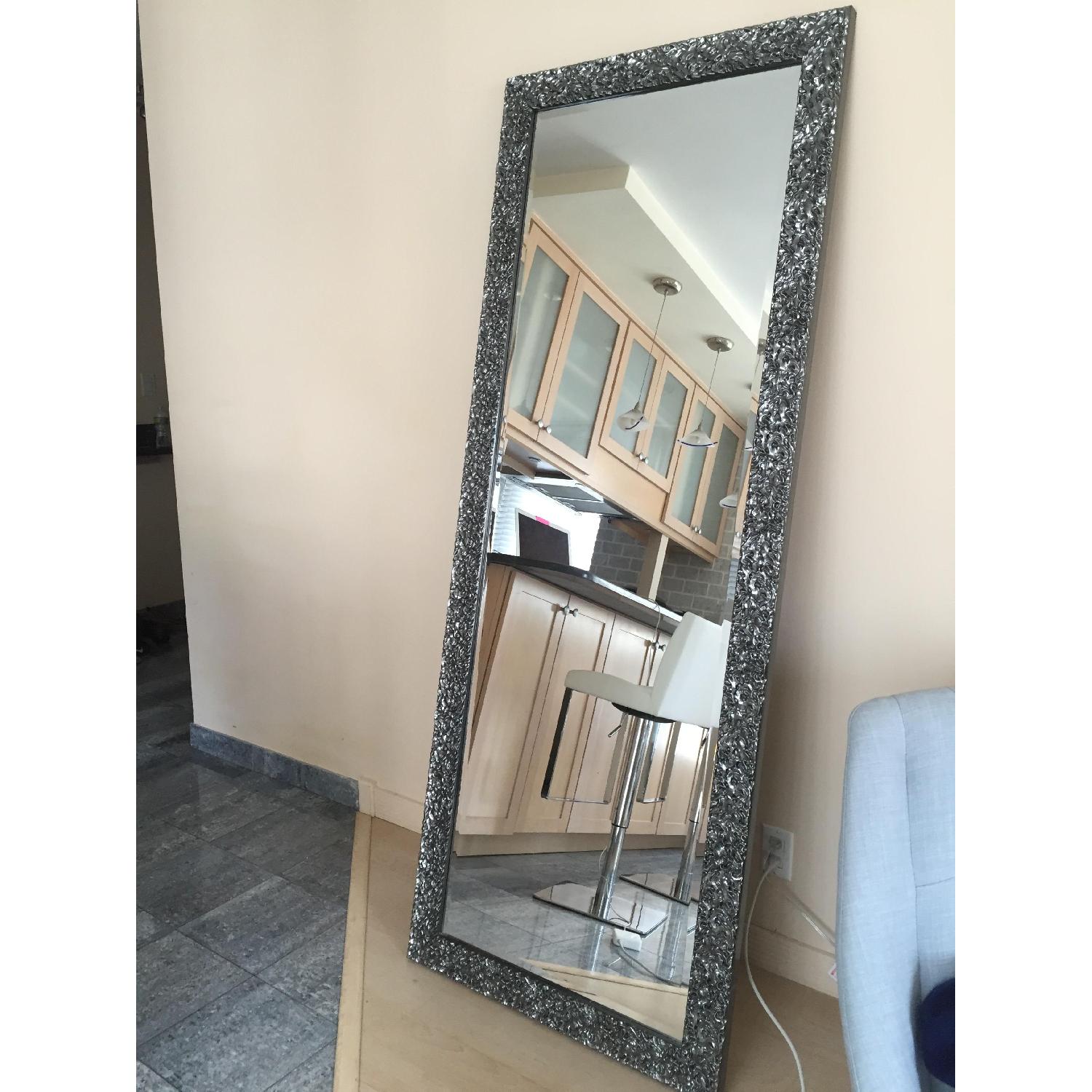 Sitdown NY Silver Decorative Standing Mirror - image-1
