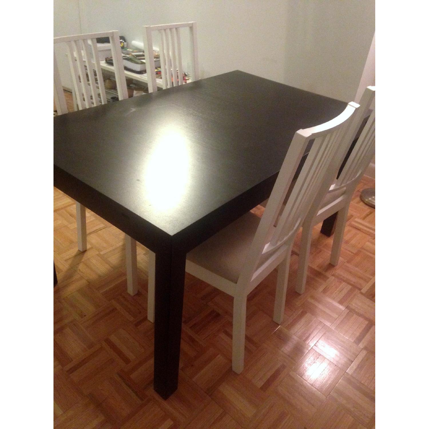 Ikea Extendable Dining Table w/ 4 Chairs - image-1