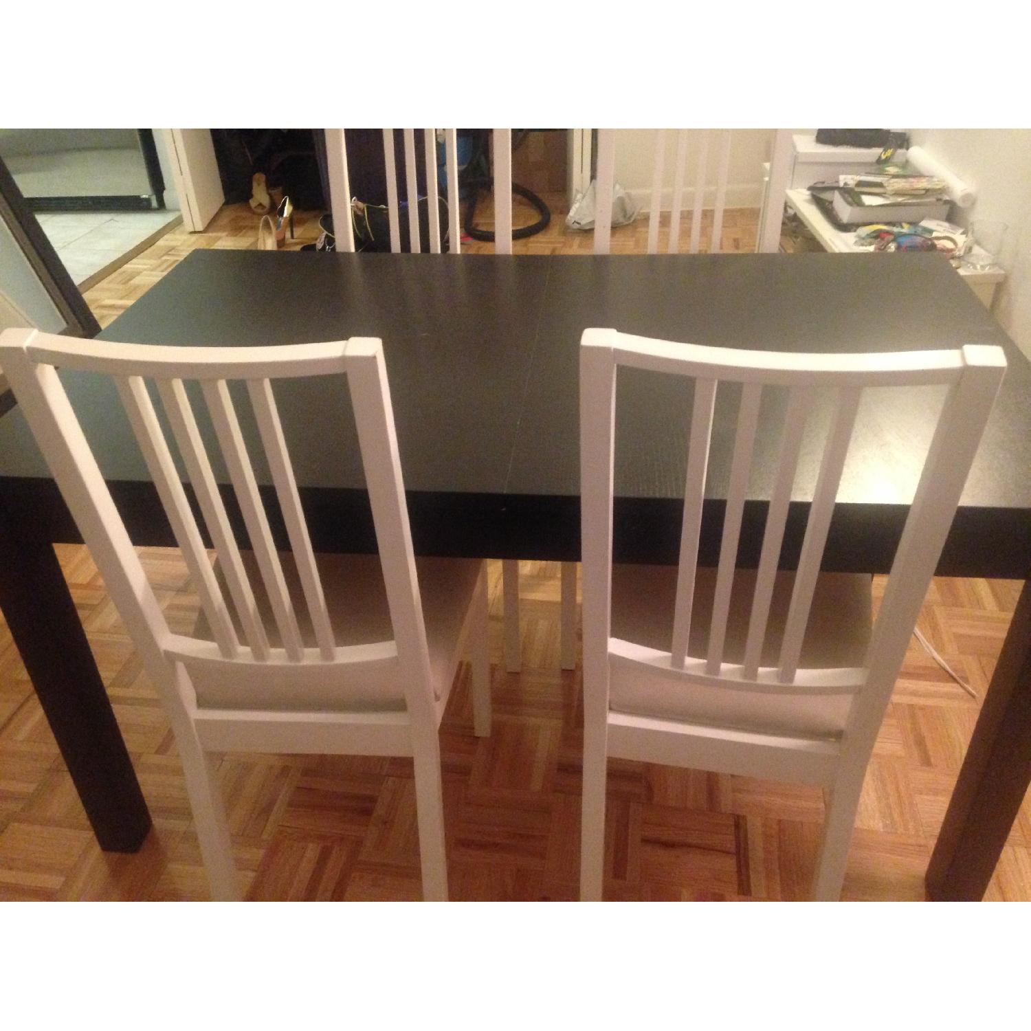 Ikea Extendable Dining Table w/ 4 Chairs - image-4