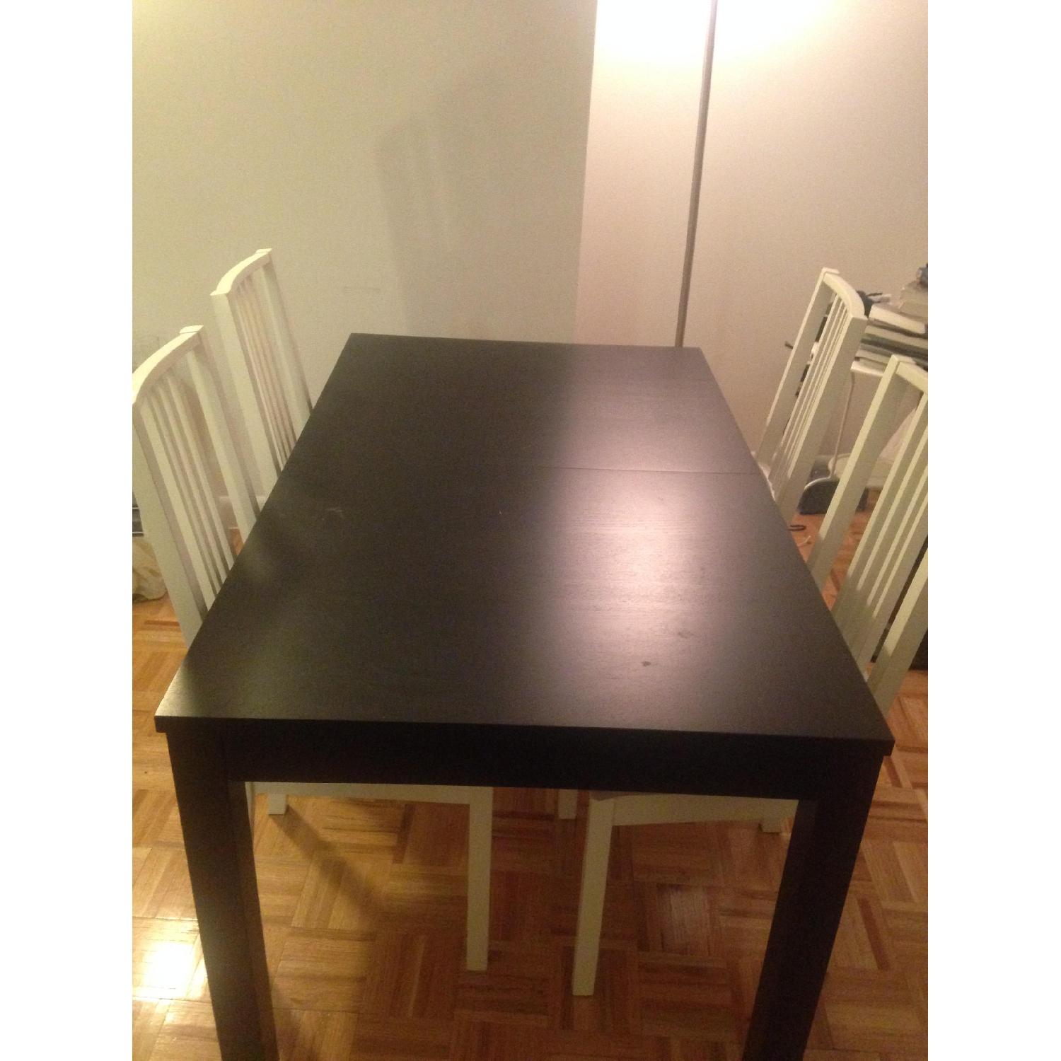 Ikea Extendable Dining Table w/ 4 Chairs - image-5