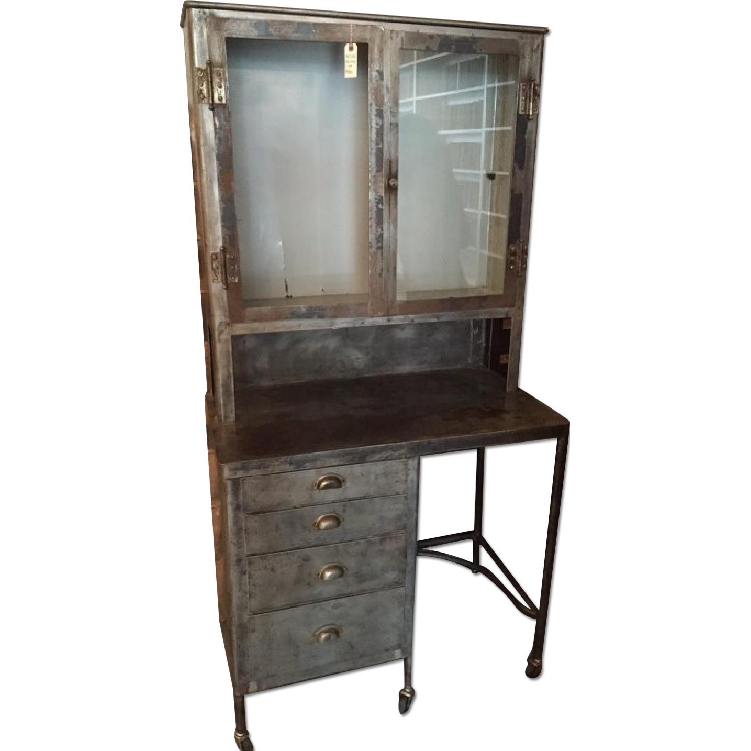 Antique Medical Cabinet - image-0