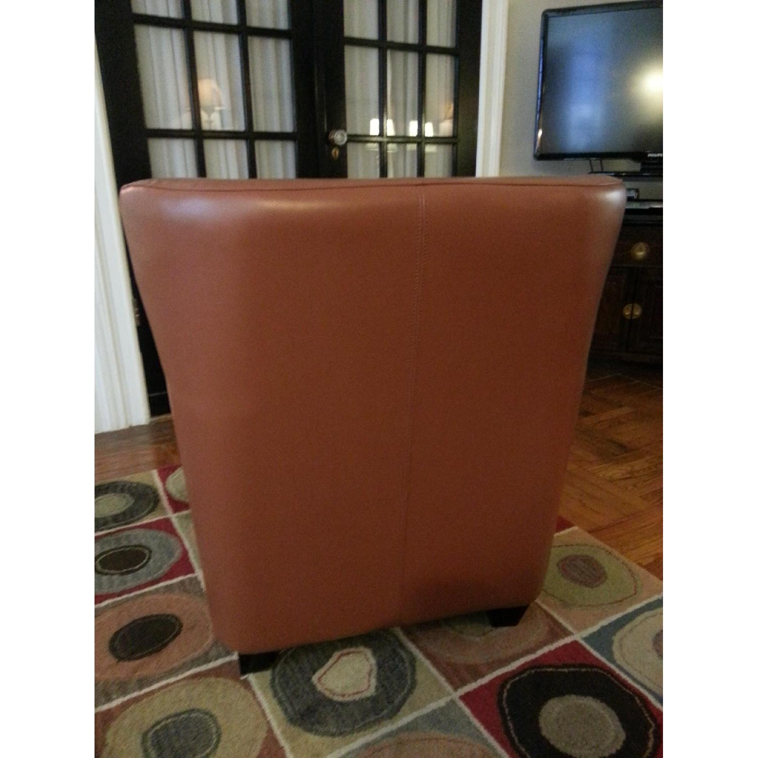 Grandin Road Oxford Leather Chair - Camel - image-3