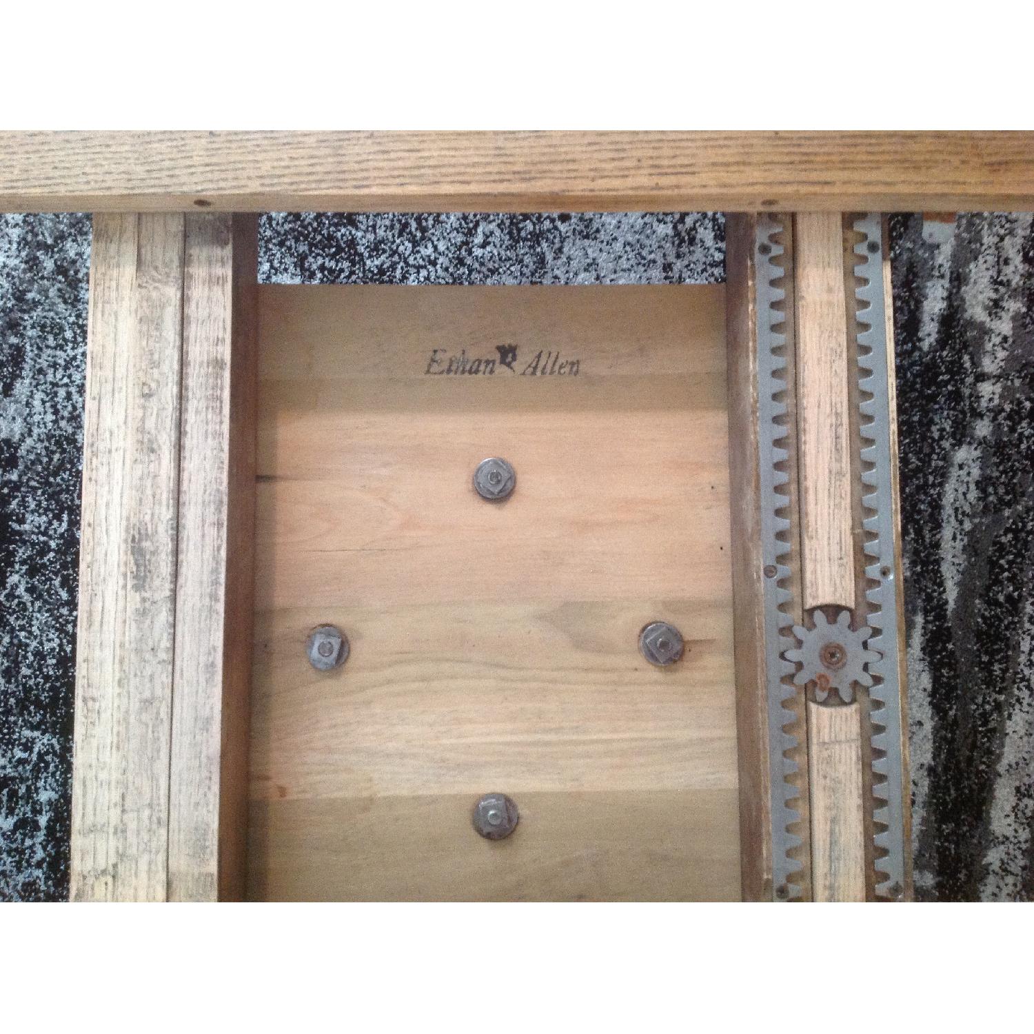 Ethan Allen Vintage Solid Oak Table w/ 4 Chairs - image-4