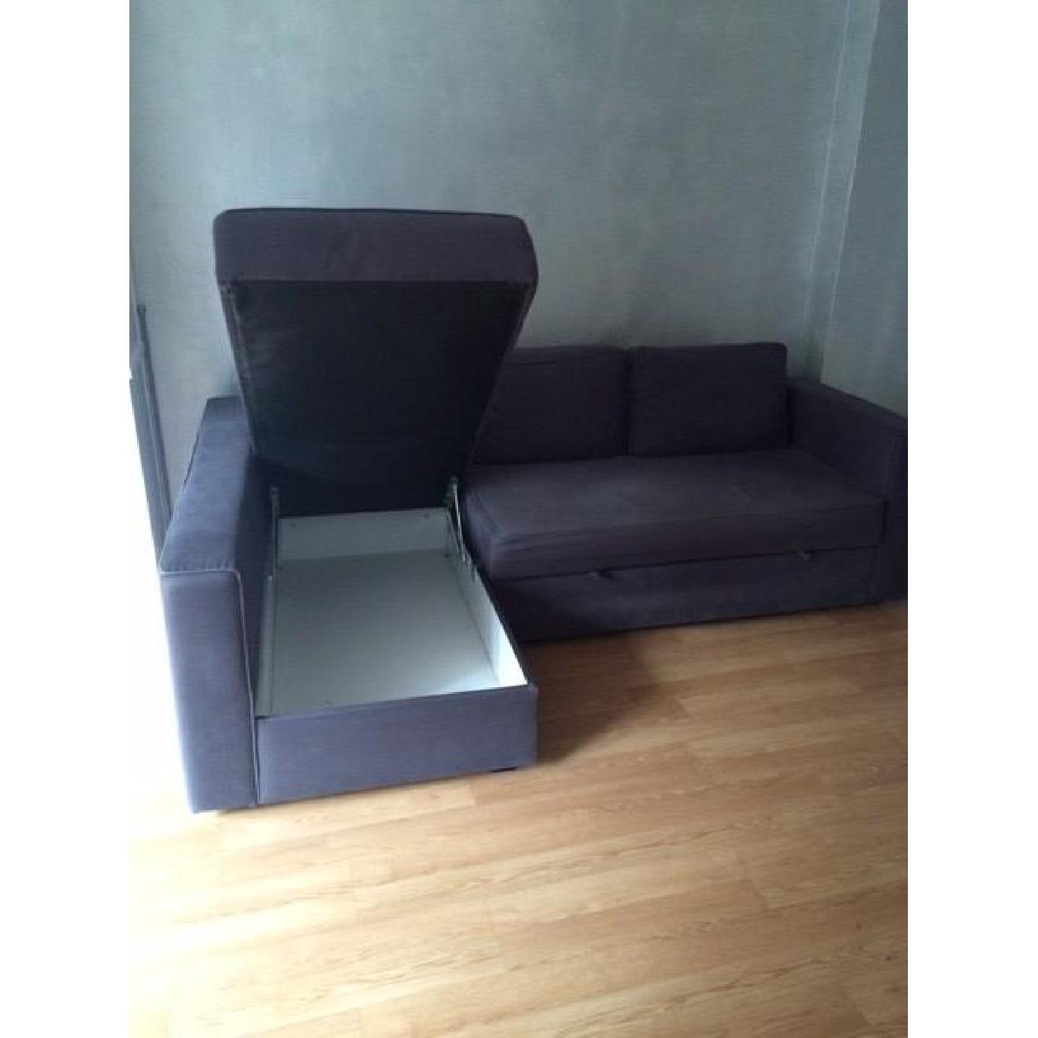 Ikea Sleeper Sofa with Storage - image-2