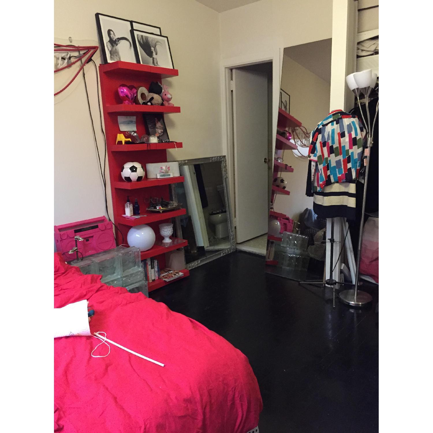 Ikea Red Wall Shelf Unit - Pair - image-3