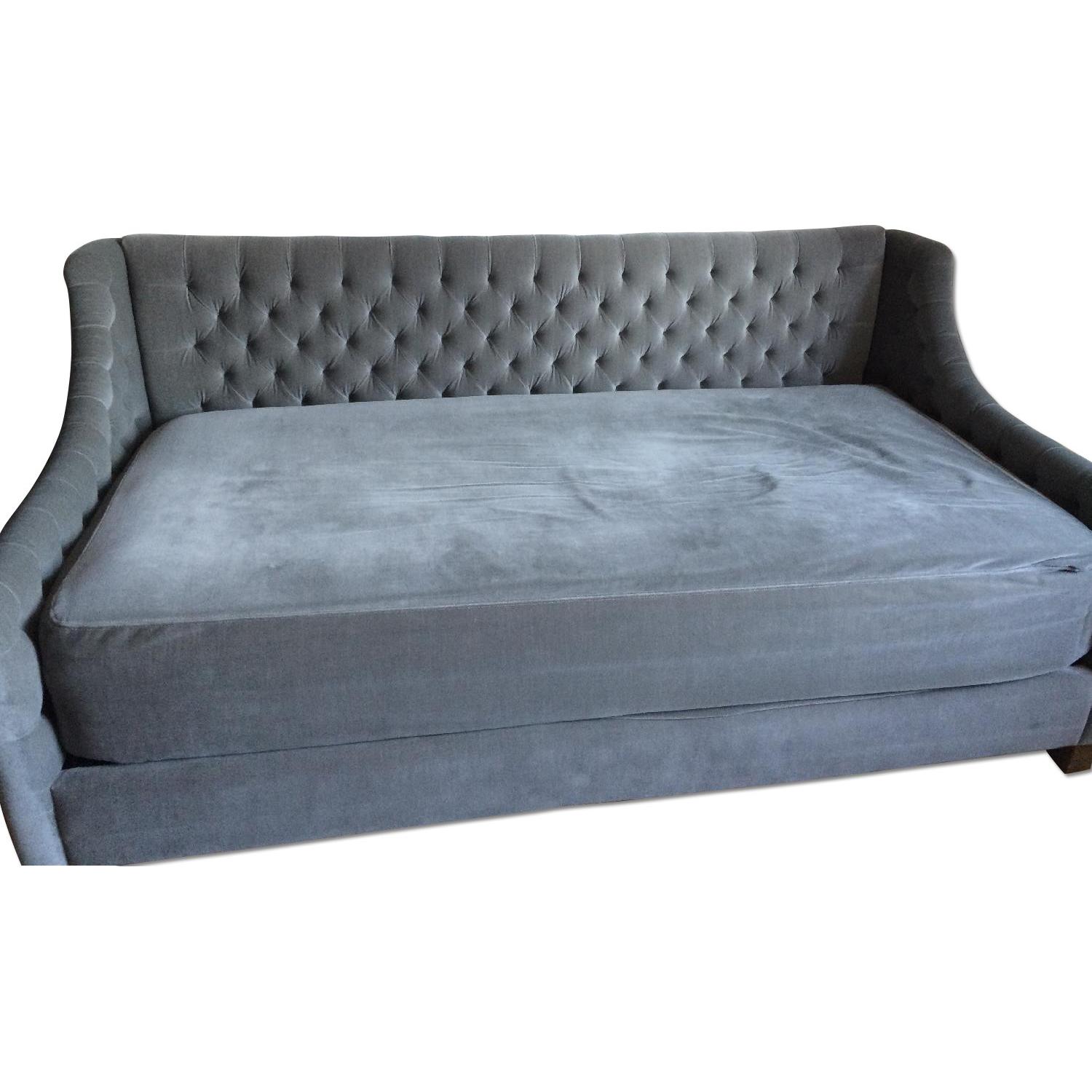 Restoration Hardware Devyn Tufted Velvet Daybed - image-0