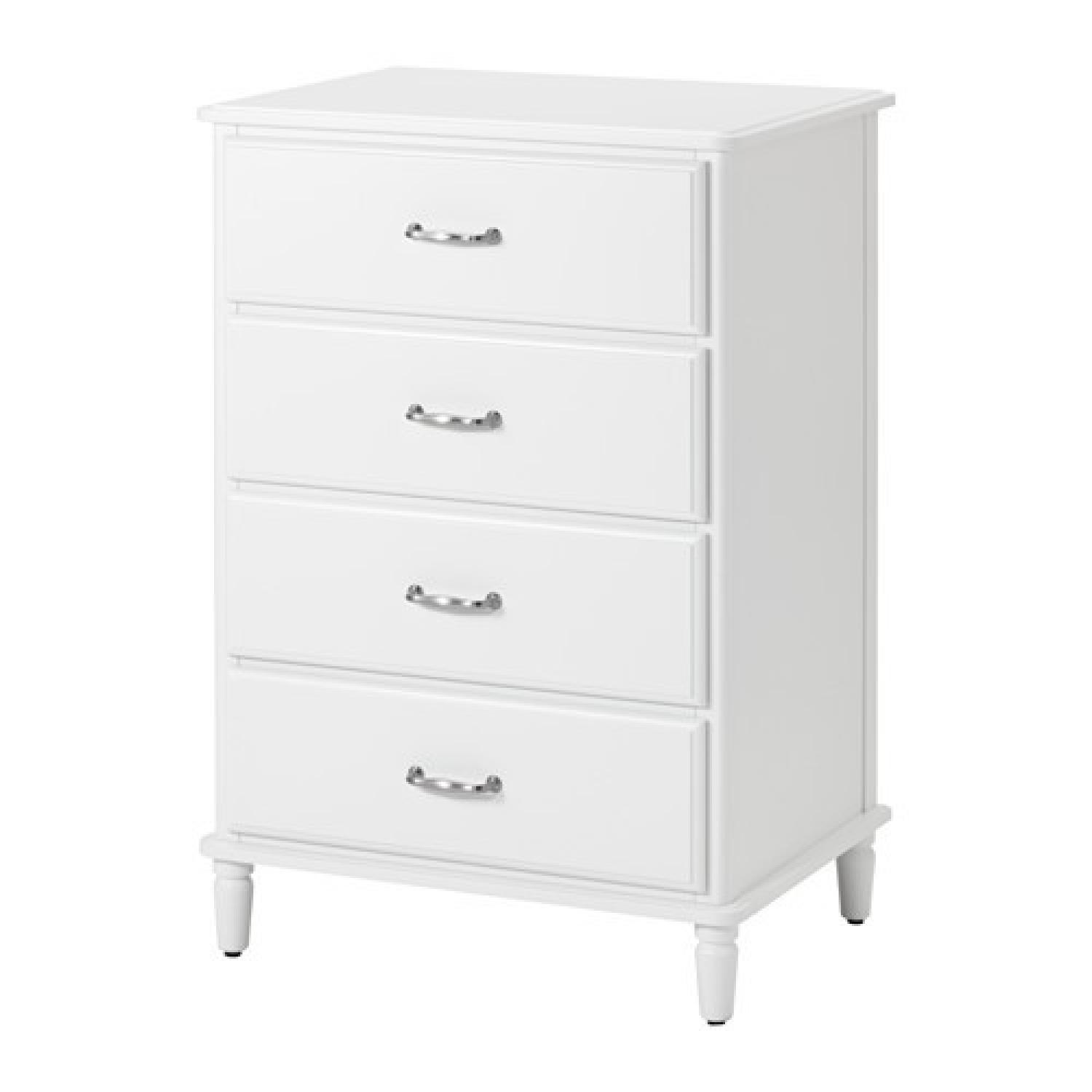 IKEA 4段チェスト TYSSEDAL ティッセダール Ikea Tyssedal 4 Drawer Chest - White - AptDeco
