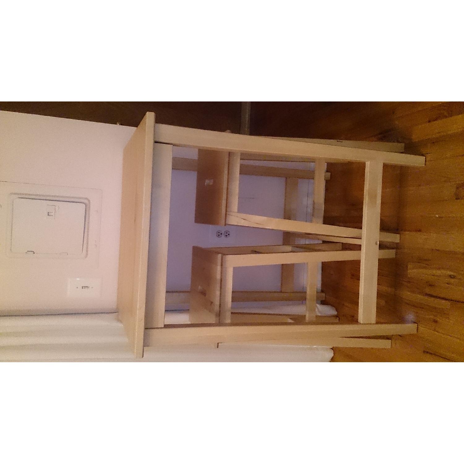 Ikea Bjorkudden Bar Style Table w/ 2 Bosse Bar Stools AptDeco