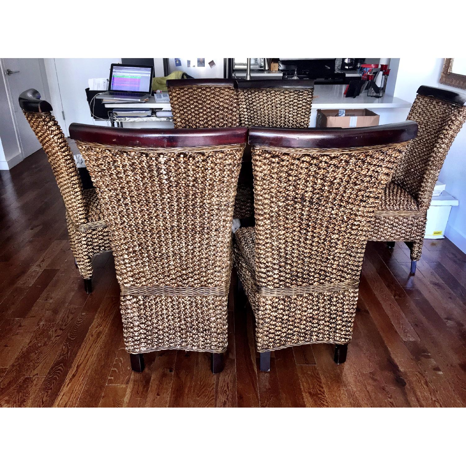 Thai Wooden Dining Table w/ 6 Chairs - image-4