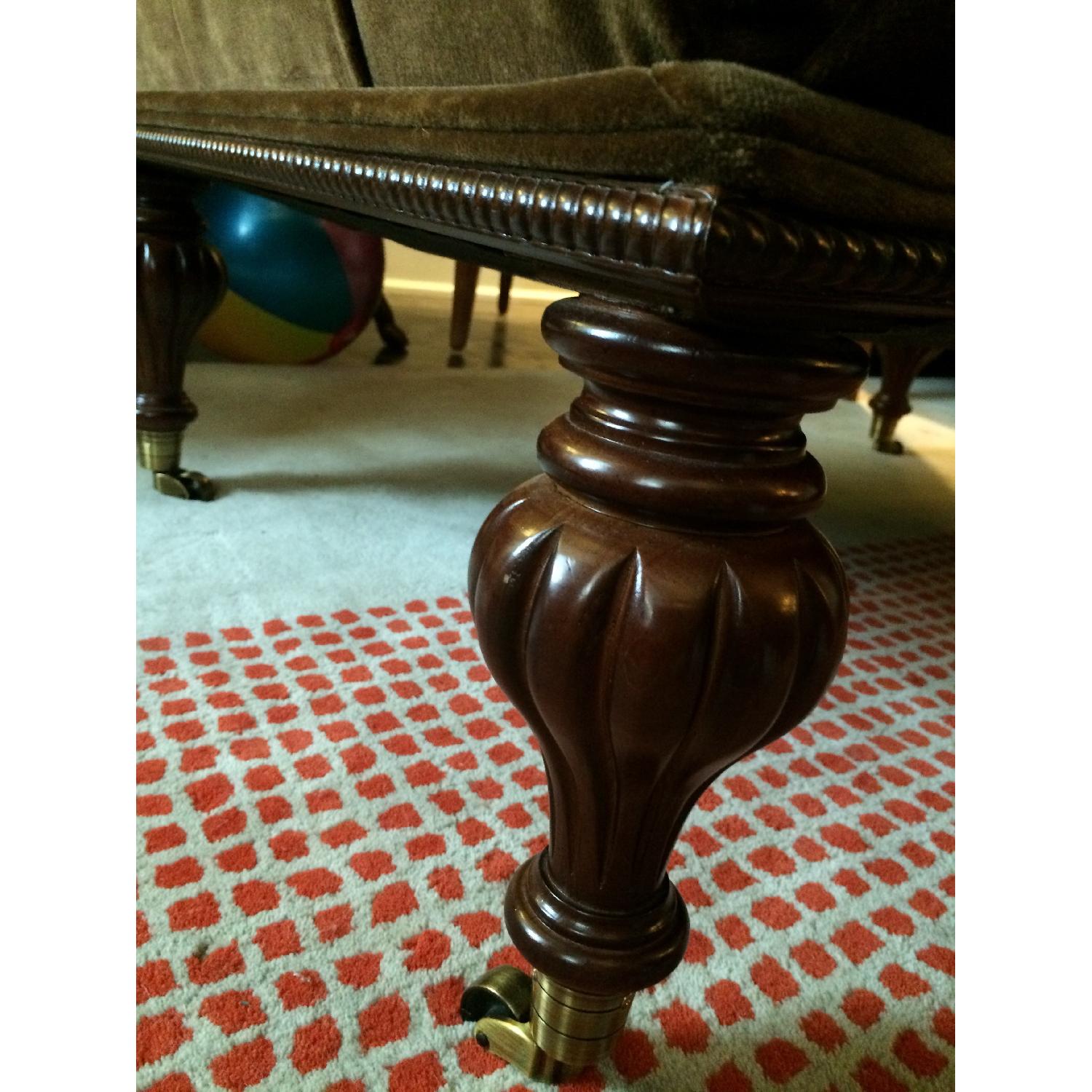 Brown Tufted Ottoman/Coffee Table - image-4