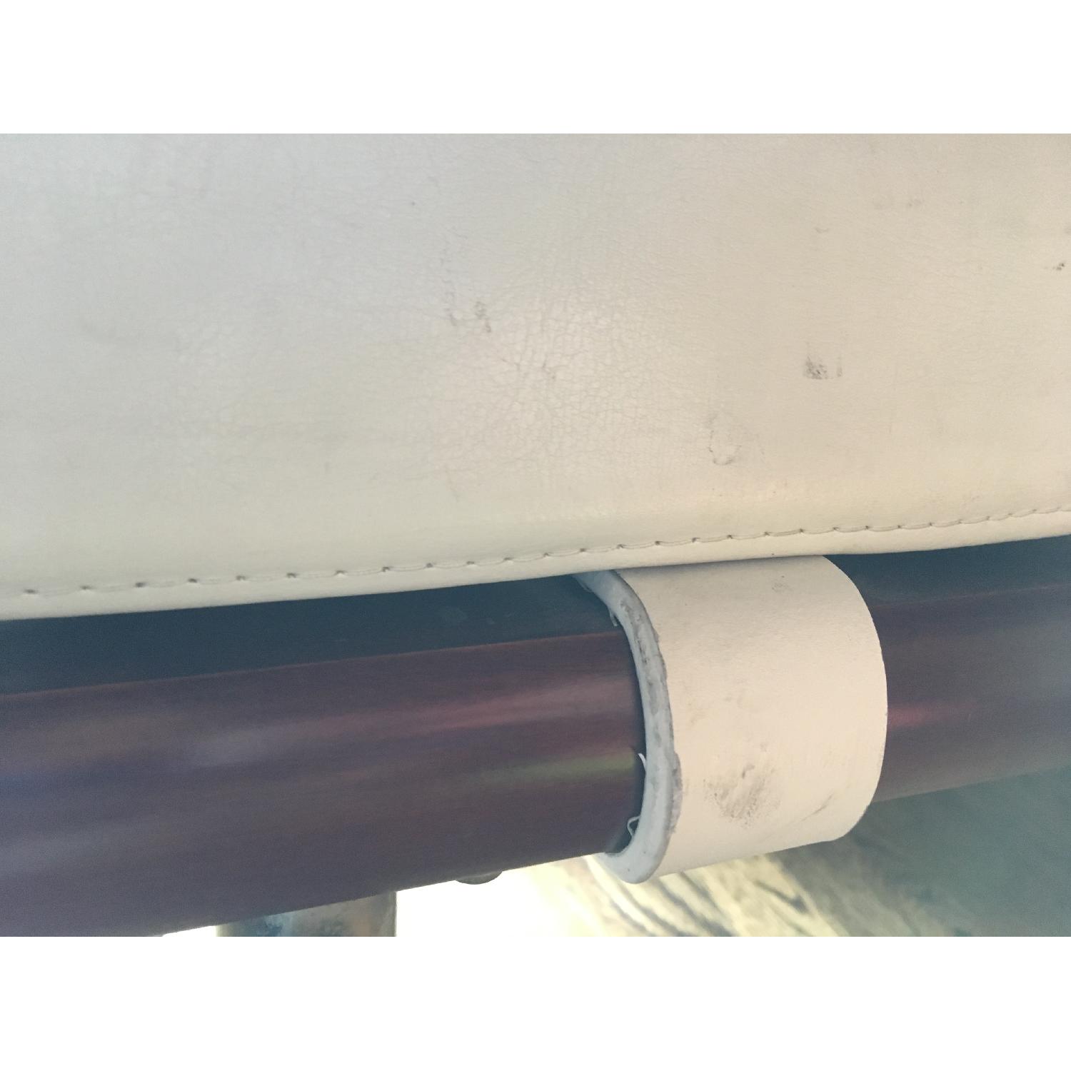 Andalucia Modern White Leather Bench - image-5