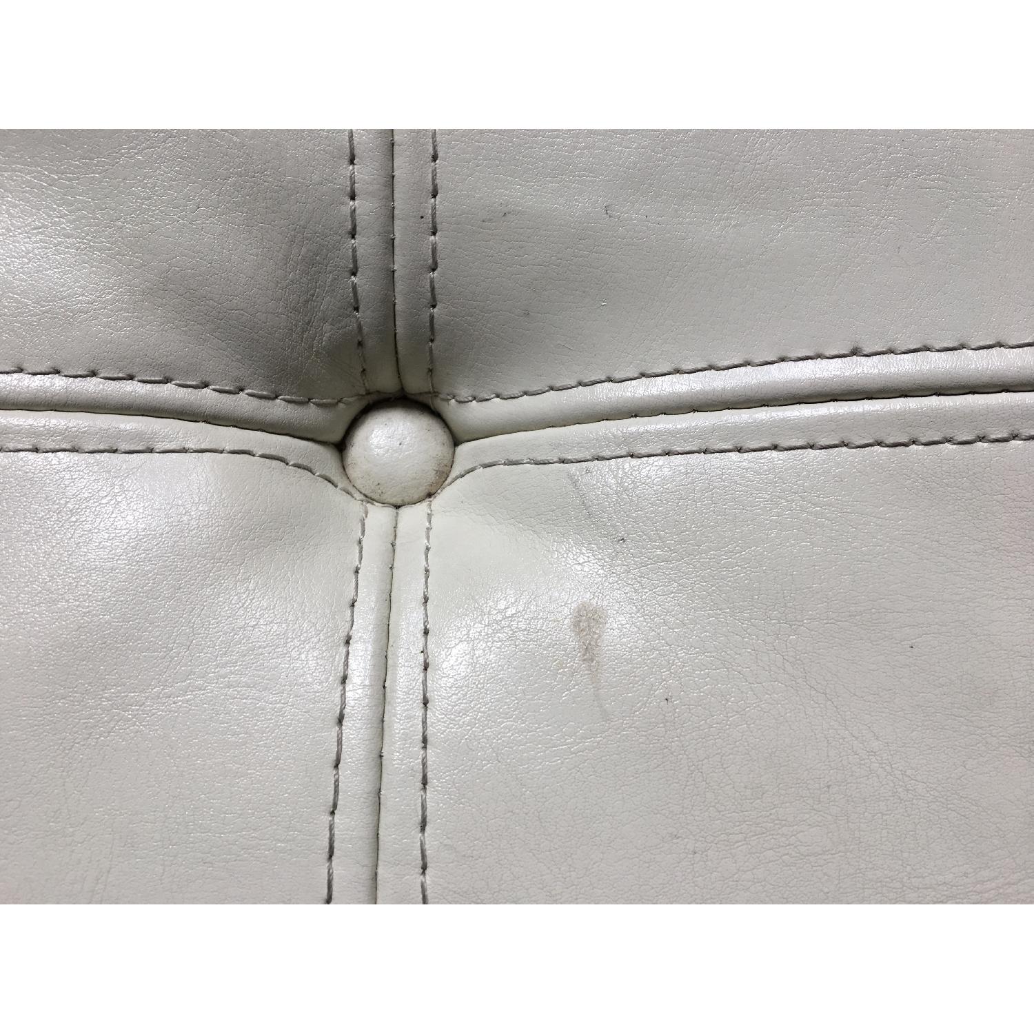 Andalucia Modern White Leather Bench - image-7