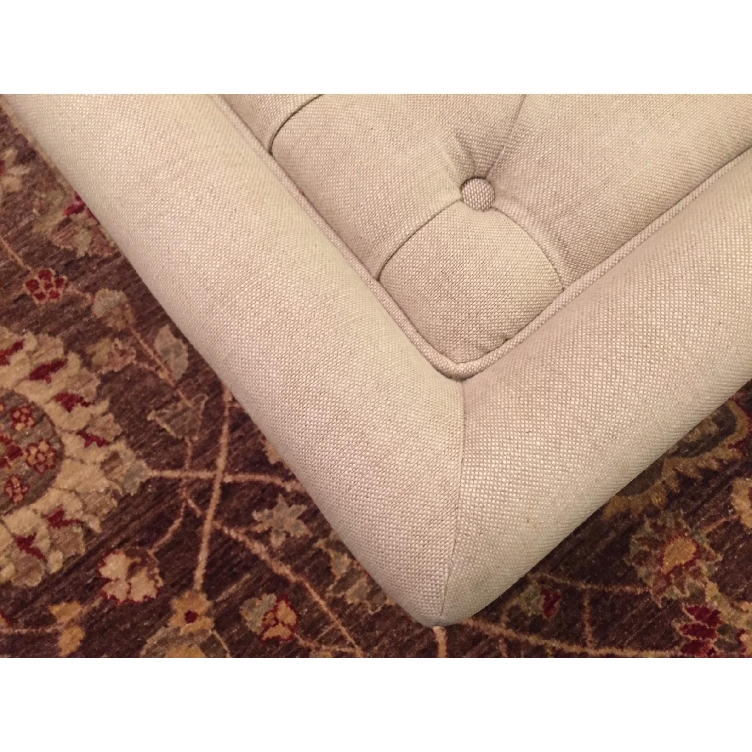 Restoration Hardware Tufted Coffee Ottoman - image-2