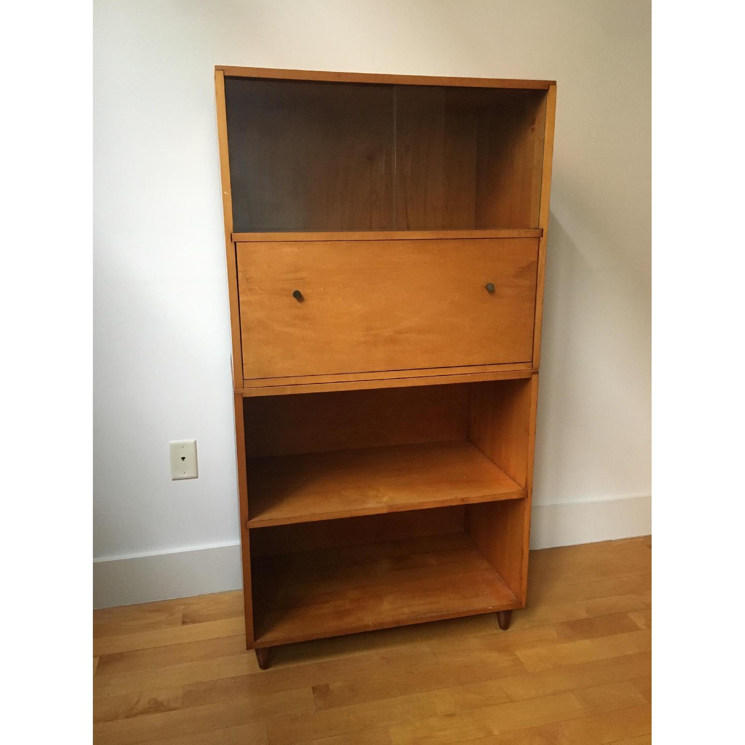 Wodden Shelf w/ Desk & Storage - image-1