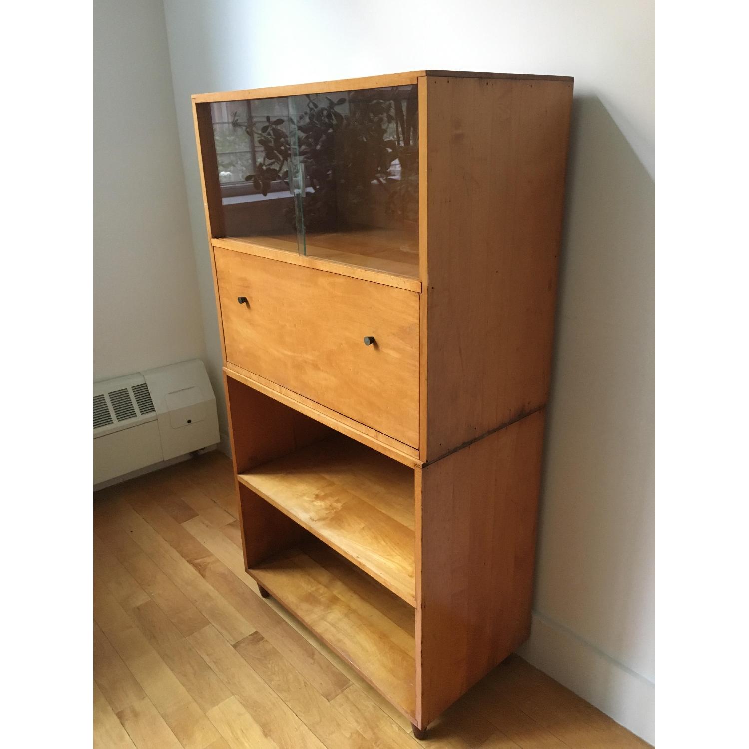 Wodden Shelf w/ Desk & Storage - image-2