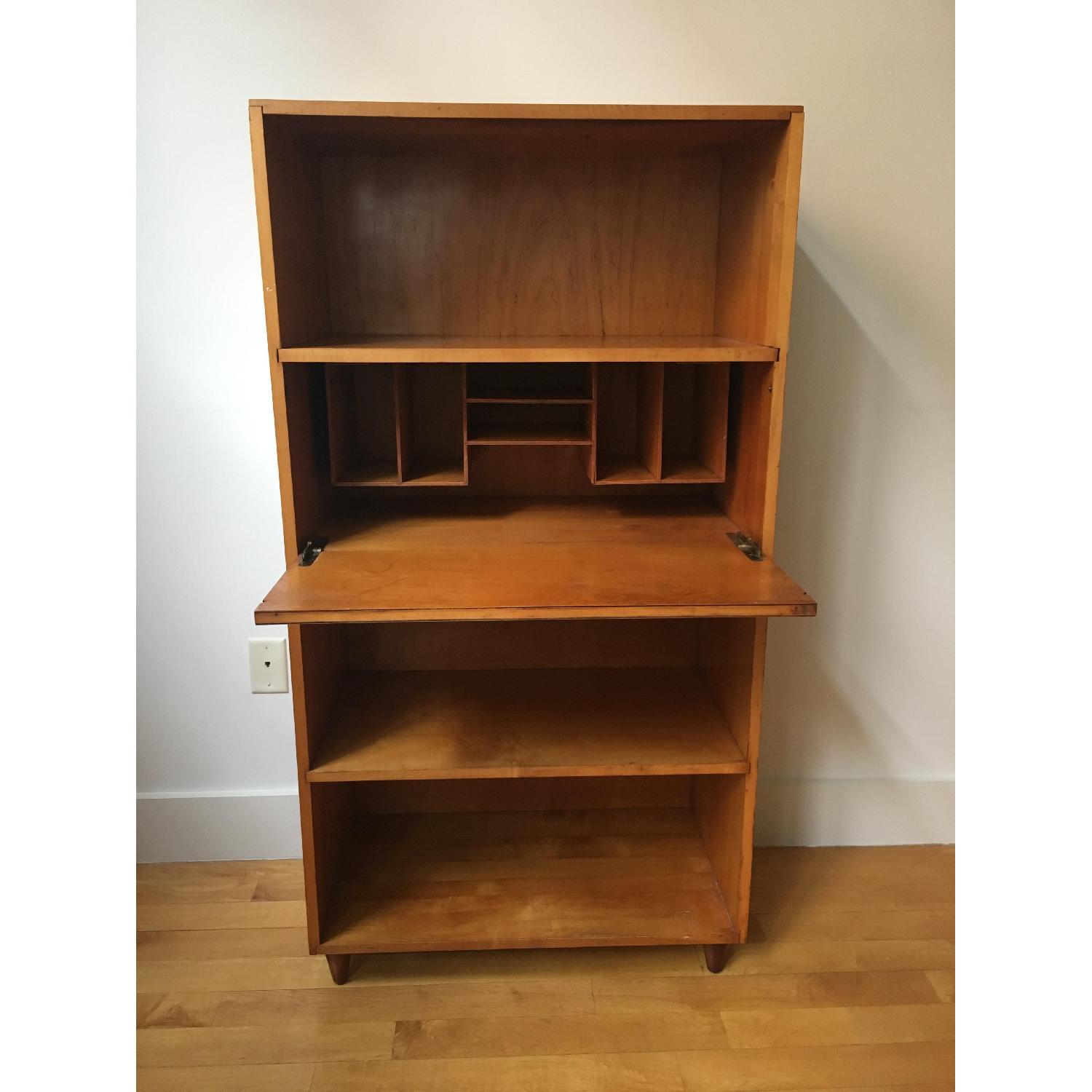Wodden Shelf w/ Desk & Storage - image-3