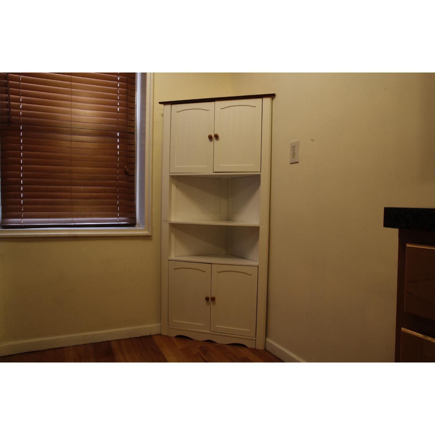 BrylaneHome Country Kitchen Corner Cabinet - image-3