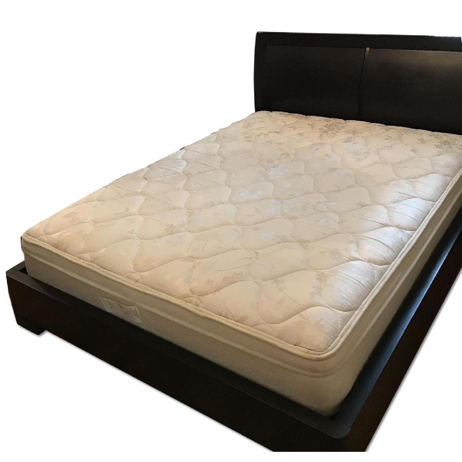 Home Elements Dark Chocolate Queen Size Platform Bed - image-0