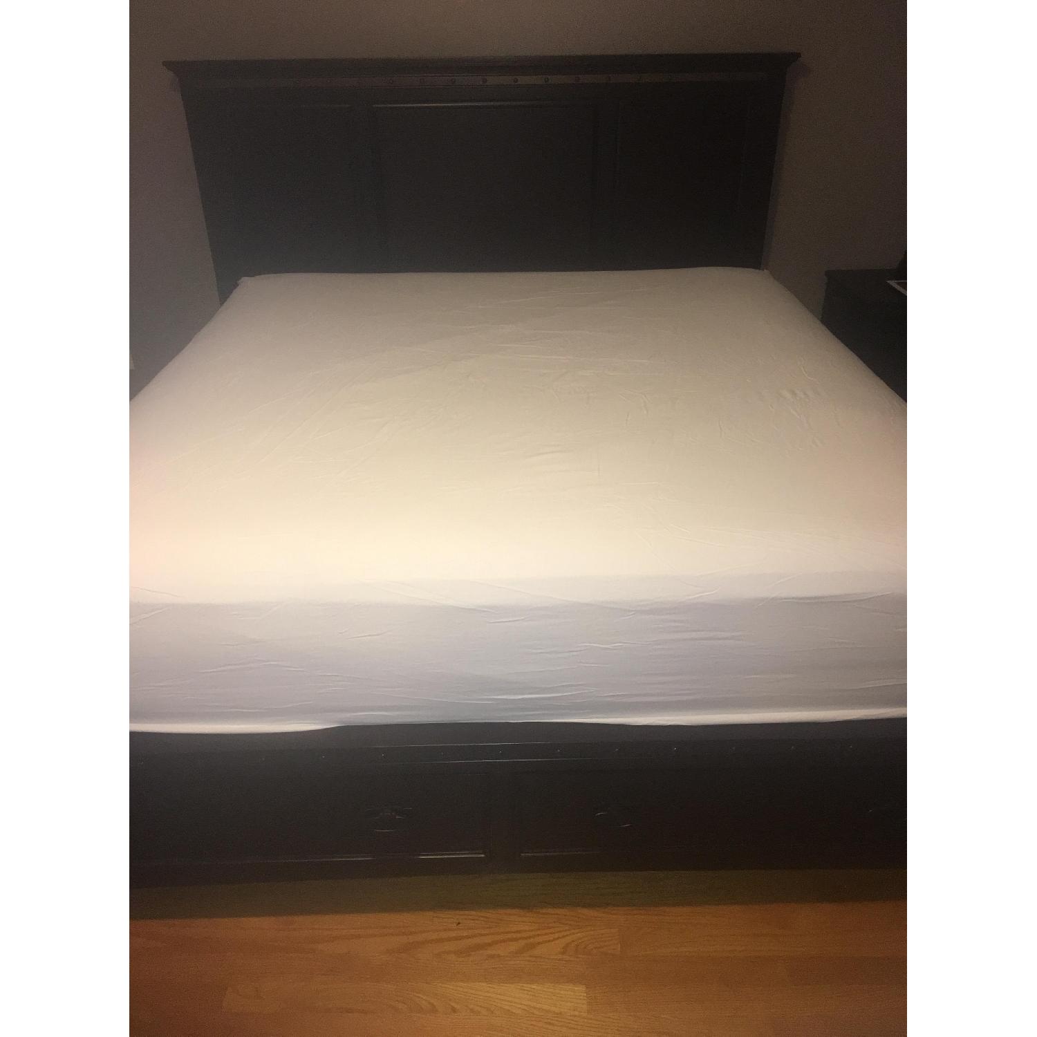 Raymour & Flanigan King Size Bed Frame - image-3