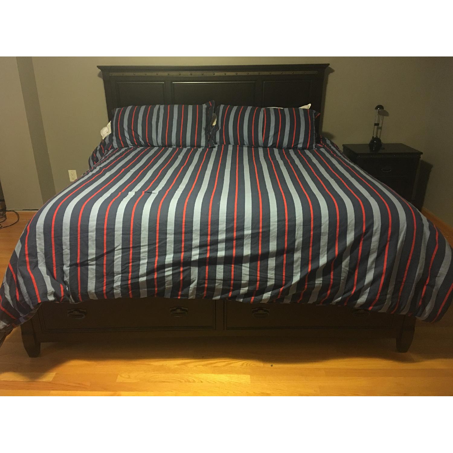 Raymour & Flanigan King Size Bed Frame - image-4