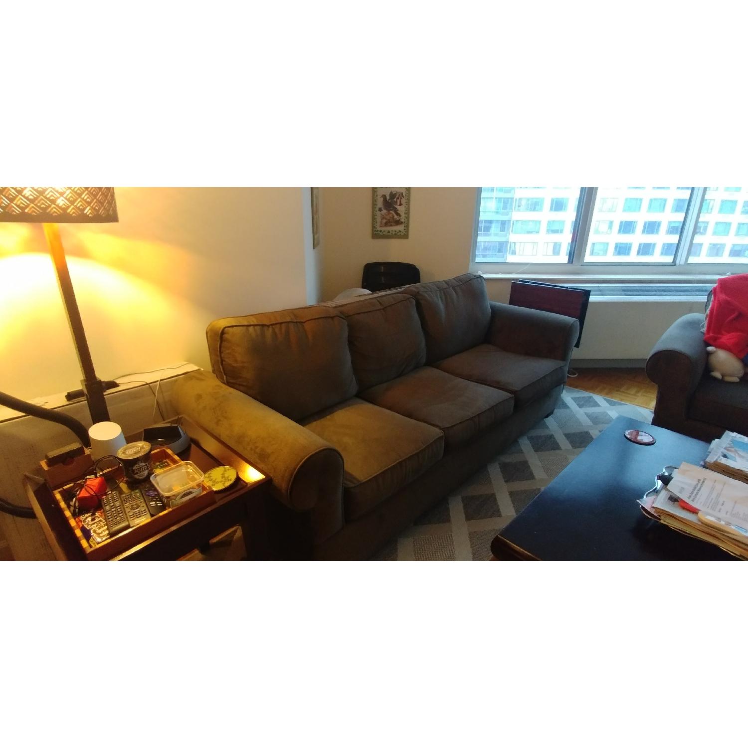 Jennifer Convertibles 3-Seater Sleeper Sofa+ Oversized Chair & Storage Ottoman - image-1