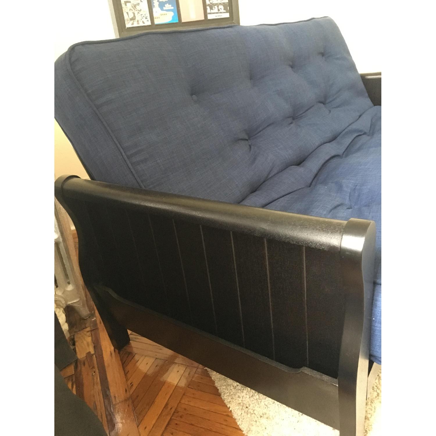 Better Homes and Gardens Blue Futon - image-4