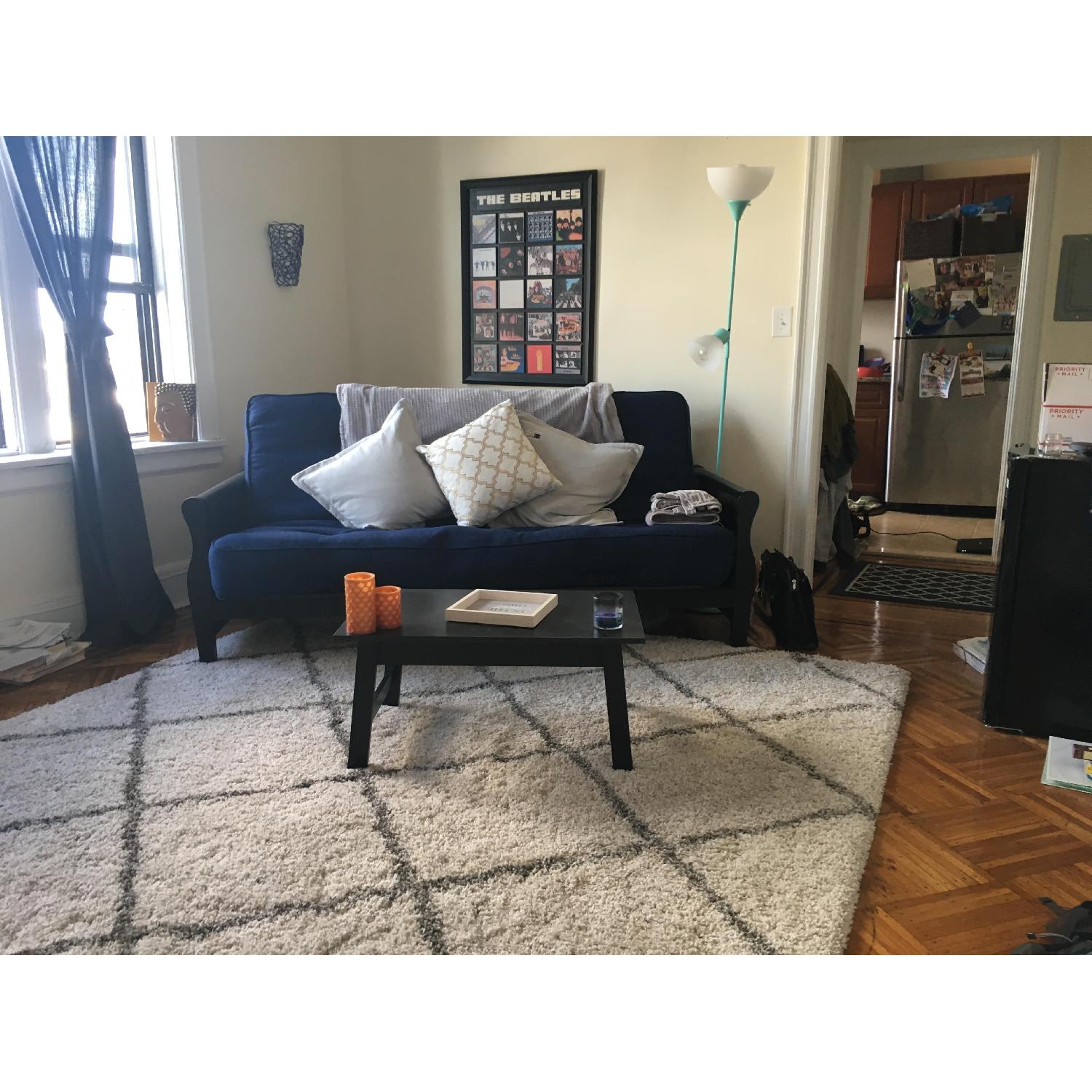 Better Homes and Gardens Blue Futon - image-6