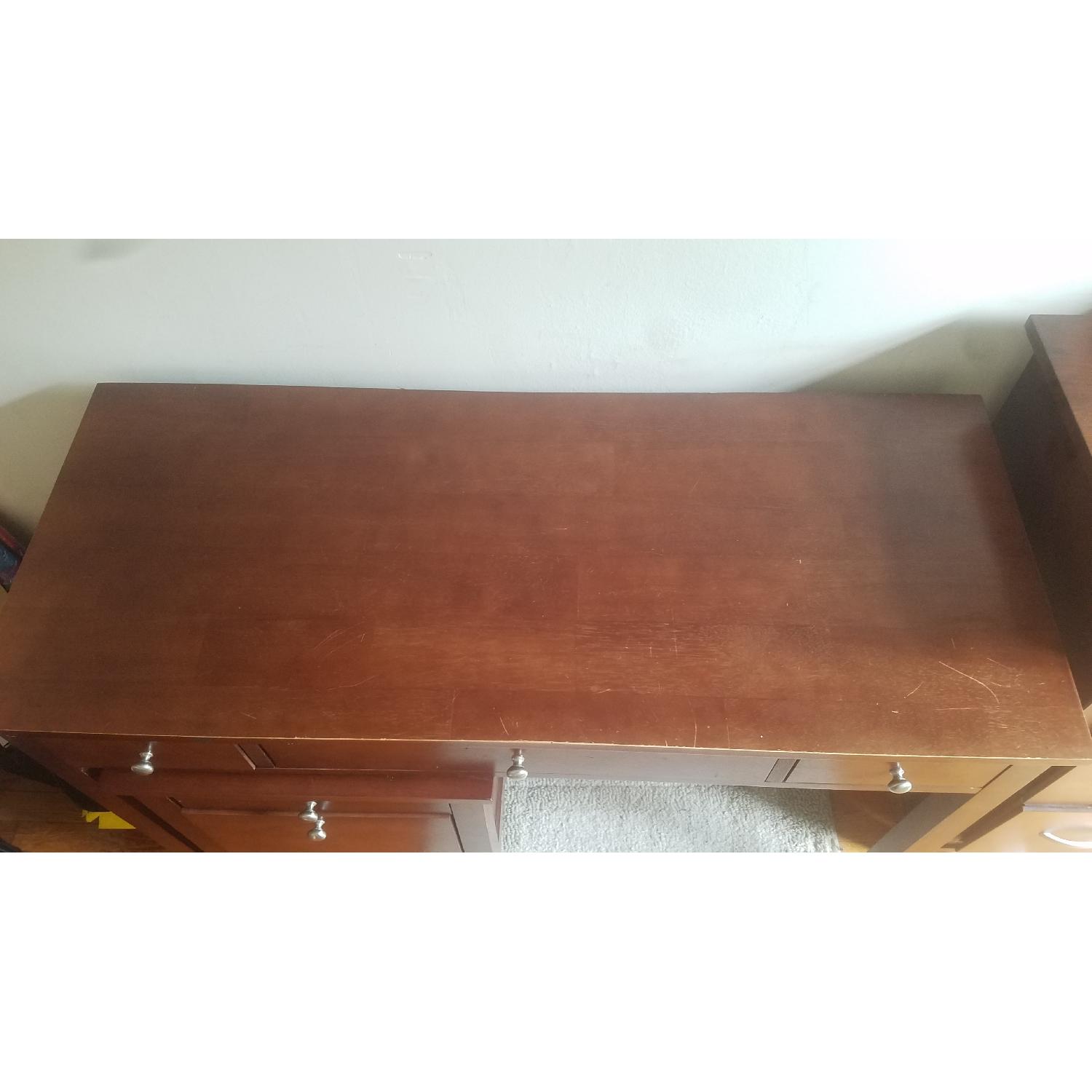 Pottery Barn Wood Desk w/ Cabinet & Chair - image-3