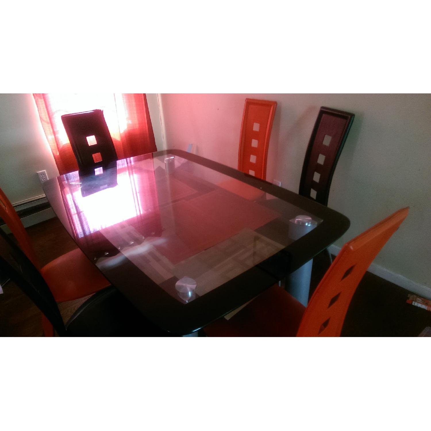 Contemporary Glass 7 Piece Dining Set - image-7