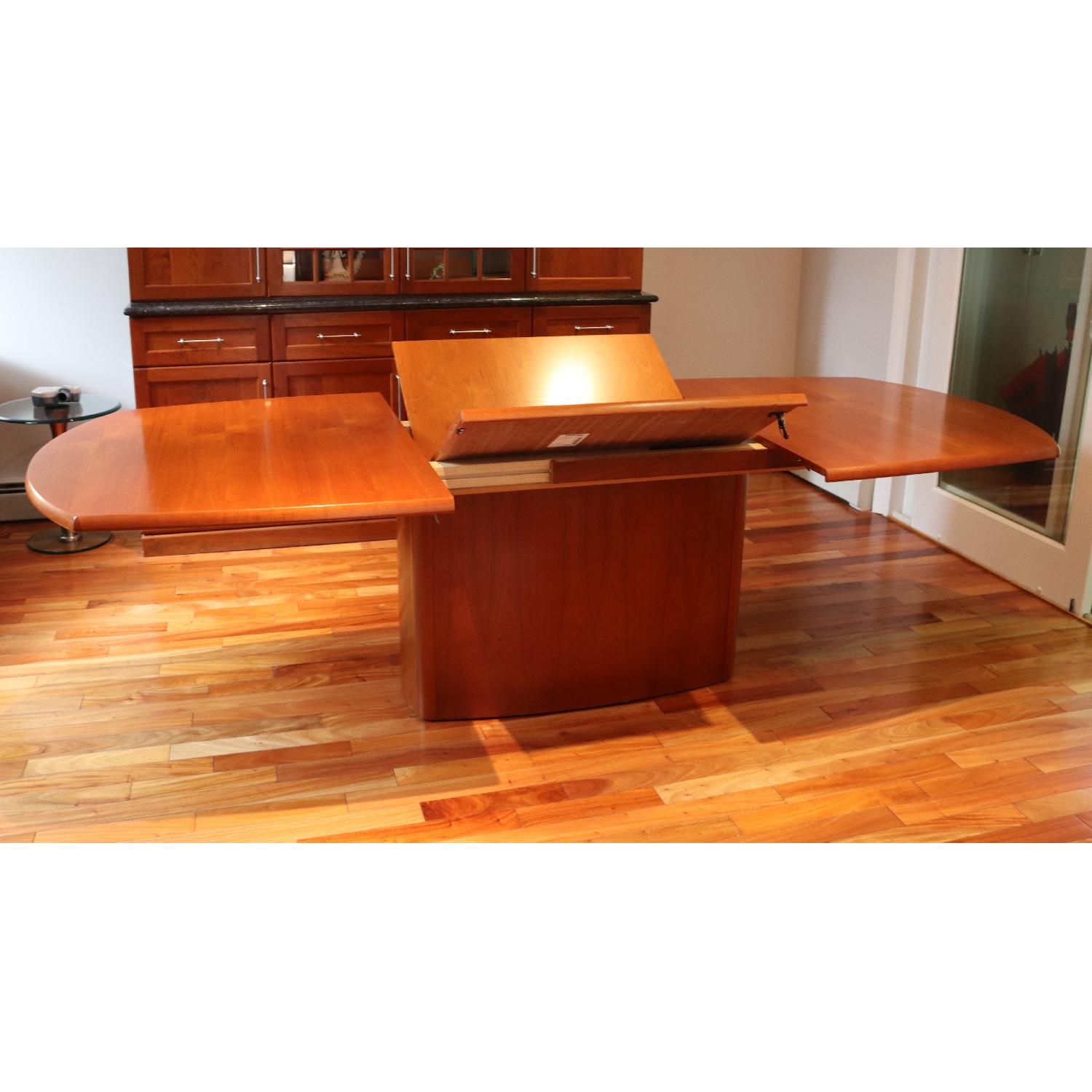 Skovby Cherry Dining Room Table w/ 6 Chairs - AptDeco