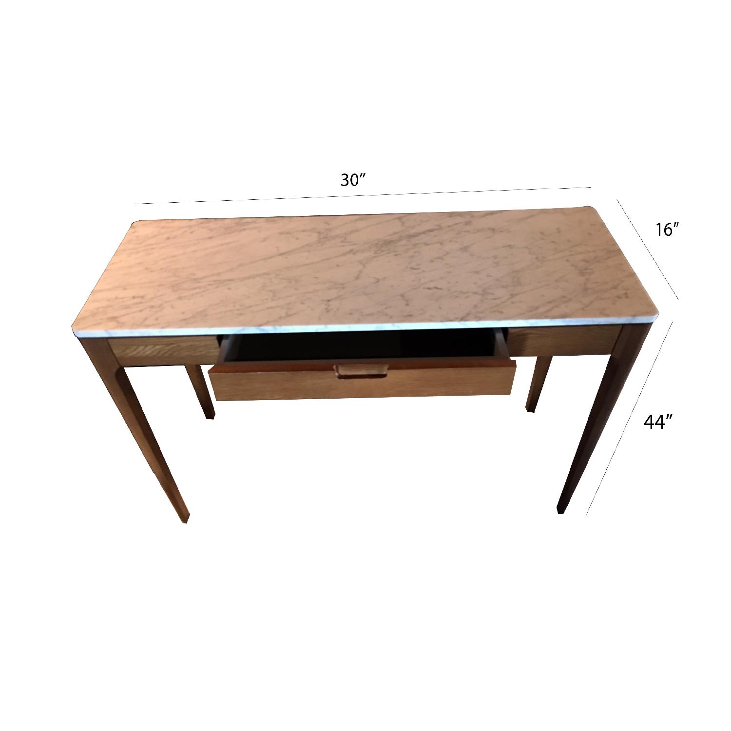 Crate & Barrel Wood Desk AptDeco