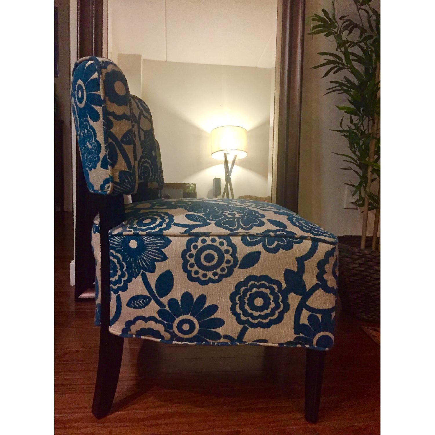 Pier 1 Blue Slipper Chair - image-5