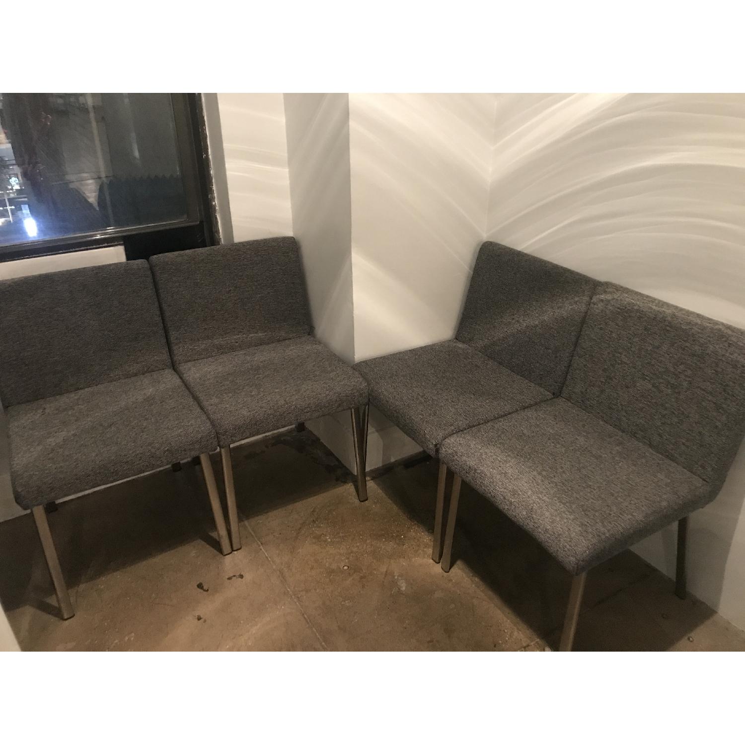 Ikea Grey Fabric Side Chair - image-1