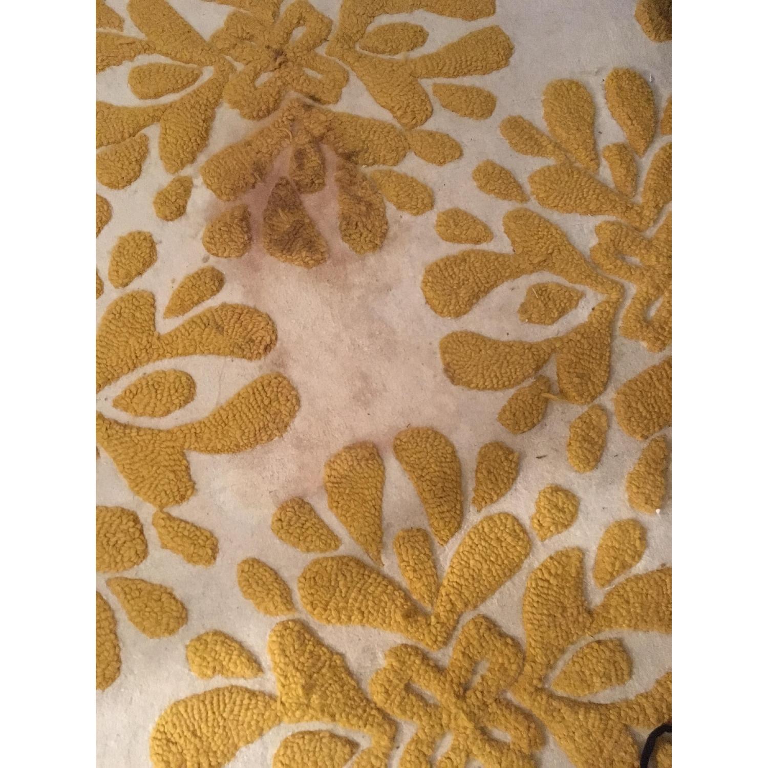 Anthropologie Yellow Floral Area Rug - image-3