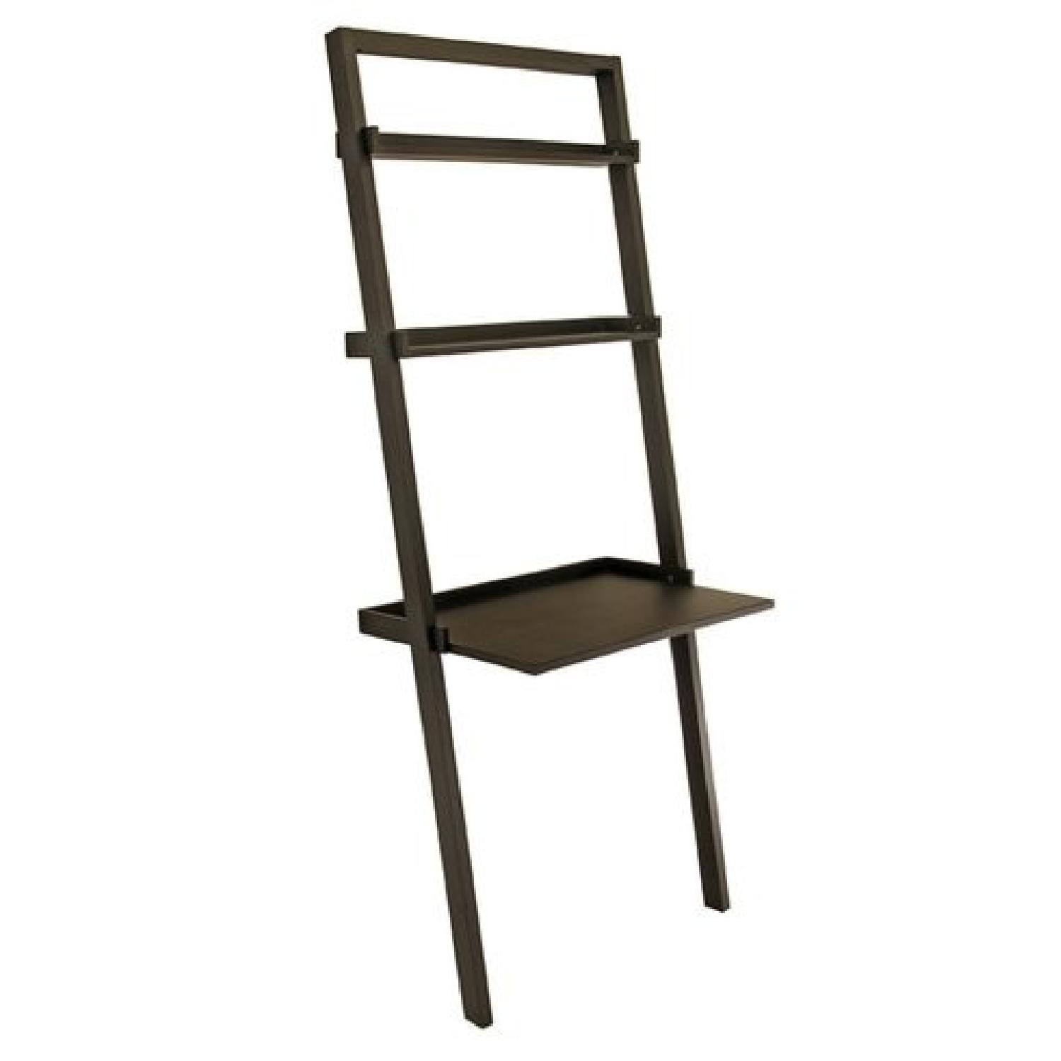 Pottery Barn Leaning Shelf w/ Desk & Matching Chair - image-0