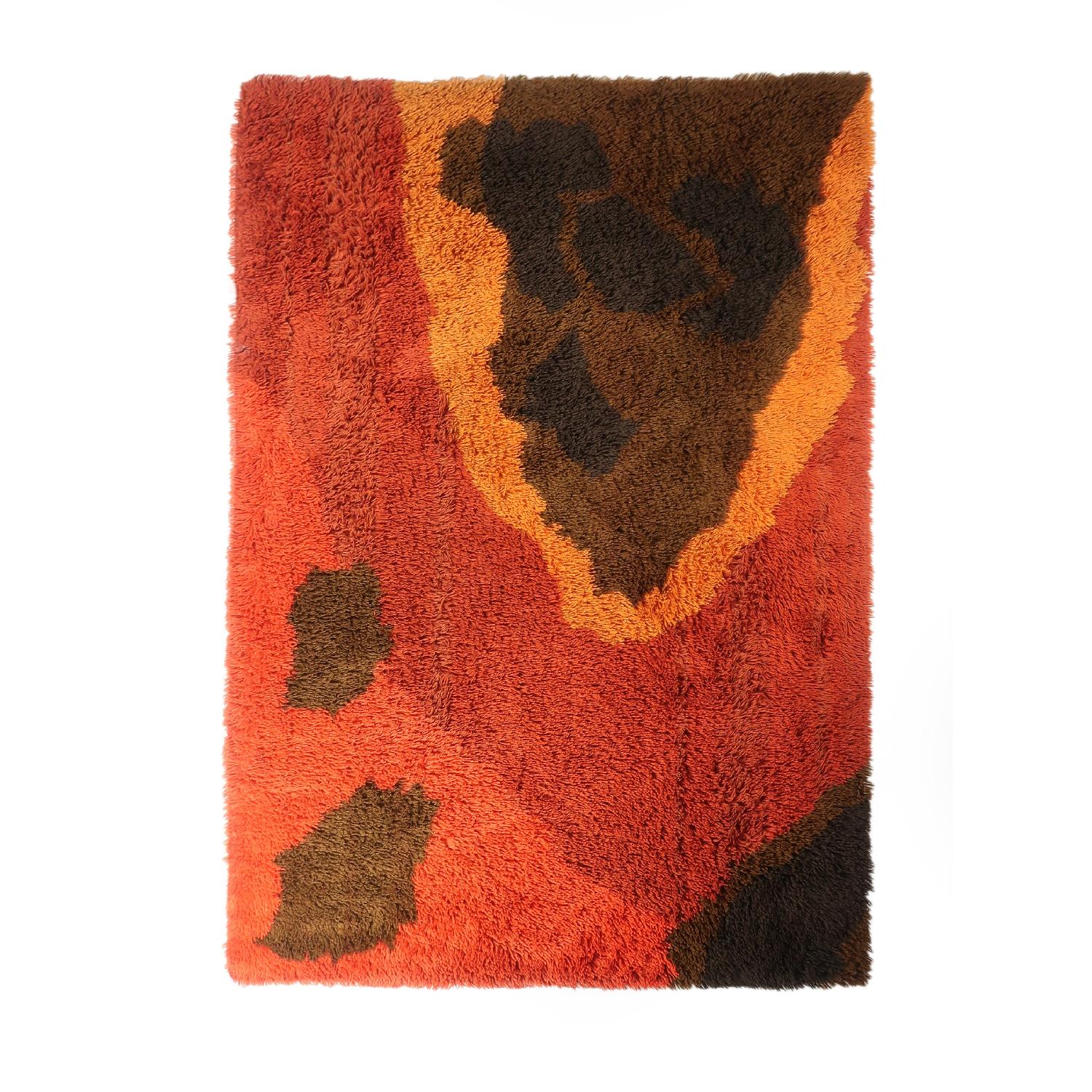 Vintage Scandinavian Rya Rug - image-0