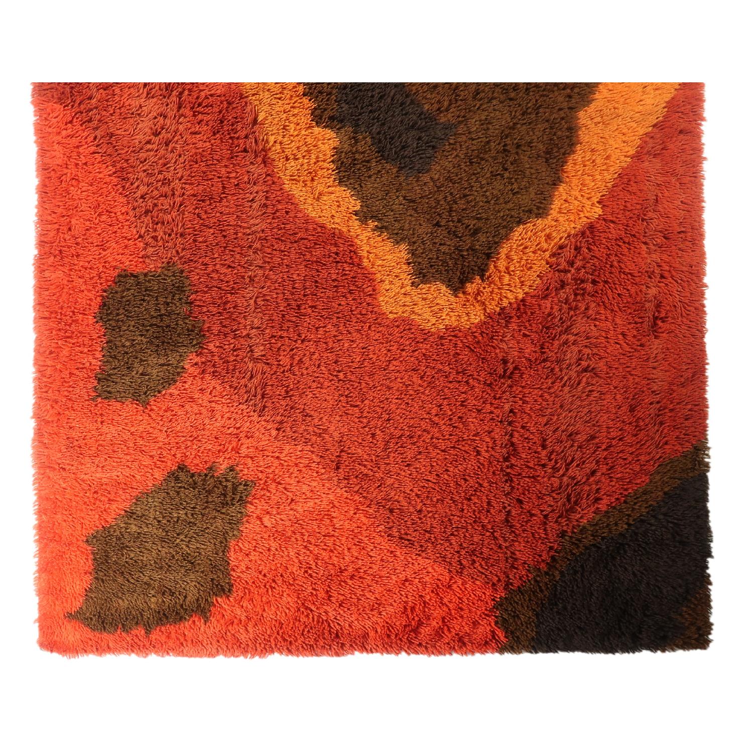 Vintage Scandinavian Rya Rug - image-4