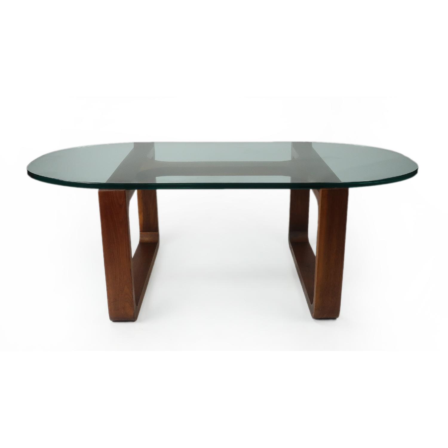 Fred Camp Glass Top Coffee Table - image-0