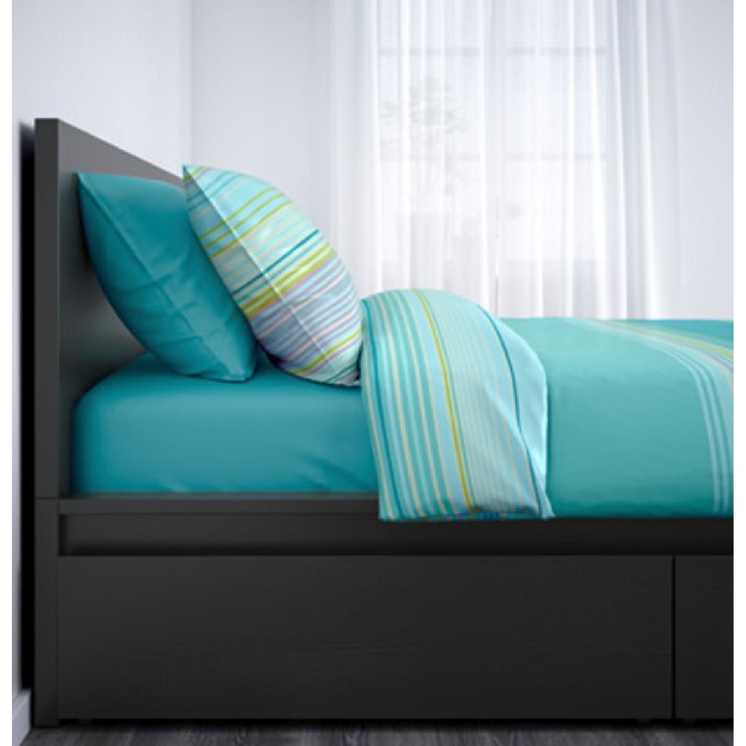 Ikea Malm Full Size Bed w/ 4 Drawers AptDeco