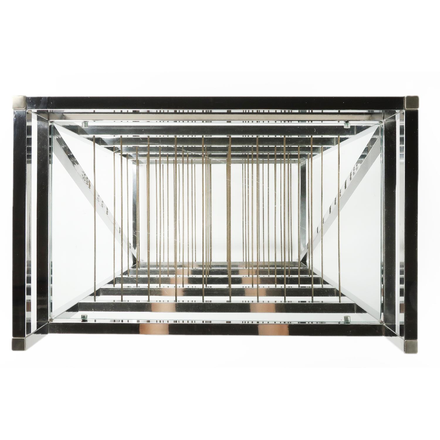 Chrome & Glass Shelving Unit - image-5