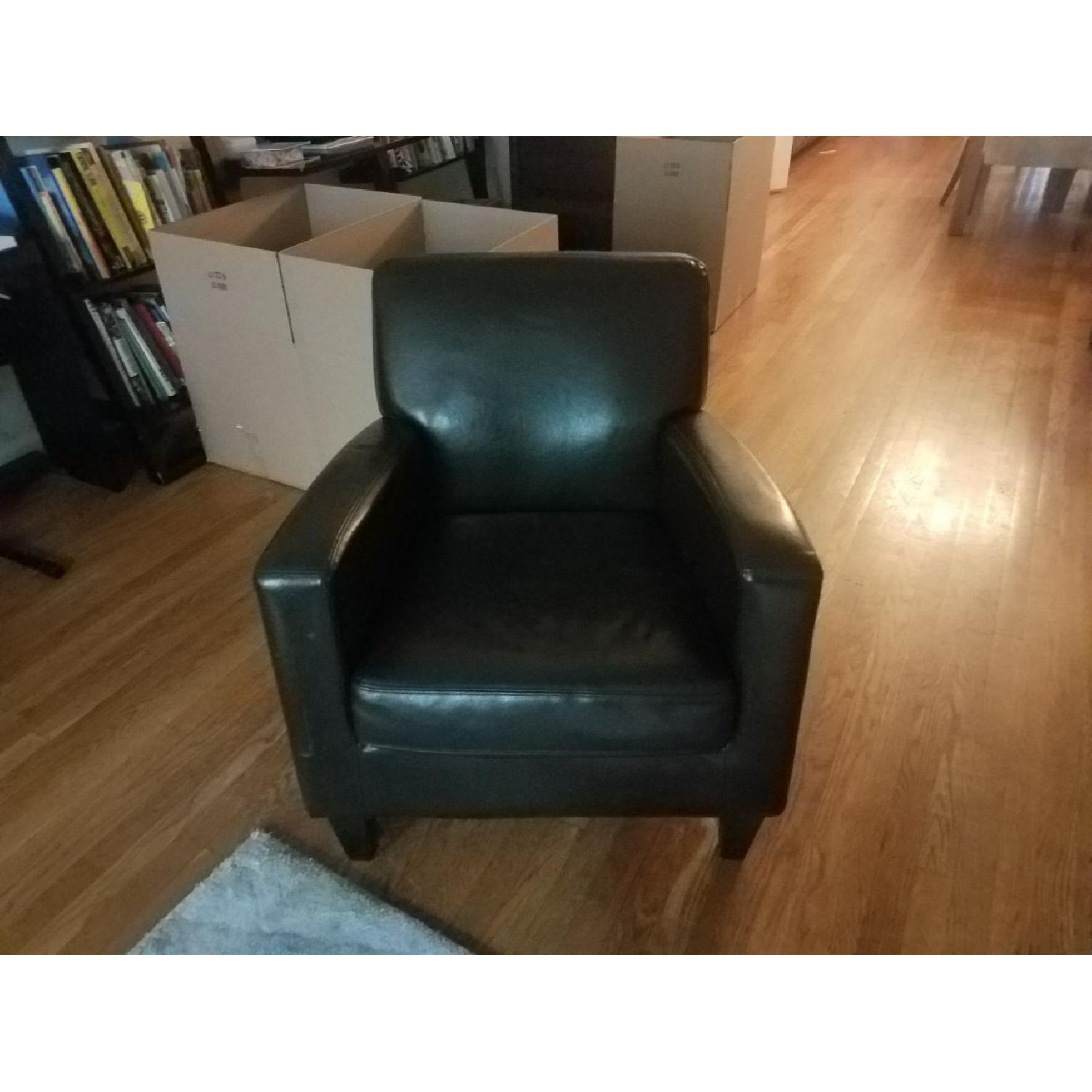 Ikea Faux Leather Armchair - image-1
